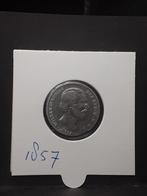 Halve gulden 1857 koning Willem III, Postzegels en Munten, Munten | Nederland, ½ gulden, Koning Willem III, Zilver, Ophalen of Verzenden