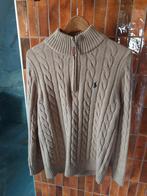 Ralph Lauren originele quarter zip trui kabels klassiek, Maat 38/40 (M), Verzenden, Beige, Zo goed als nieuw