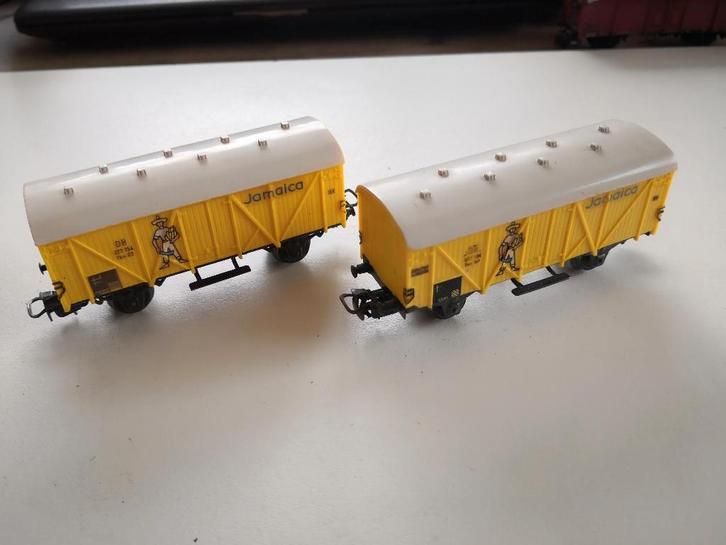 Modeltrein Ho Marklin bananen koelwagon, per stuk €4.99 !, Hobby en Vrije tijd, Modeltreinen | H0, Gebruikt, Locomotief, Gelijkstroom
