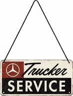 Mercedes Benz trucker service relief reclamebord van metaal