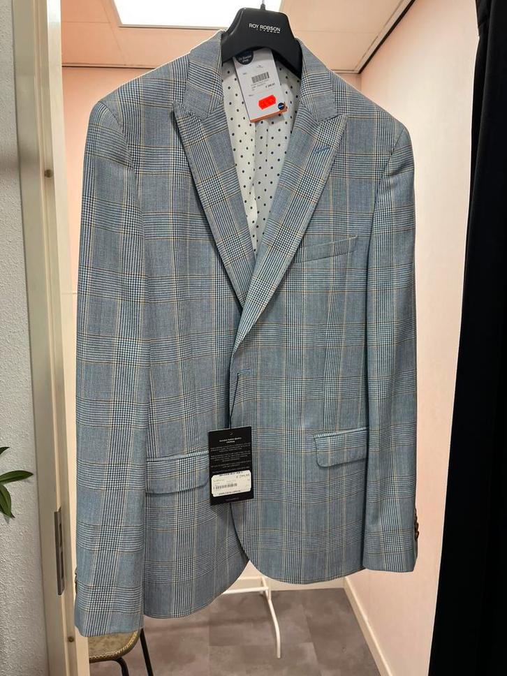 Cavallaro napoli colbert 54, Kleding | Heren, Kostuums en Colberts, Nieuw, Maat 52/54 (L), Blauw, Ophalen of Verzenden