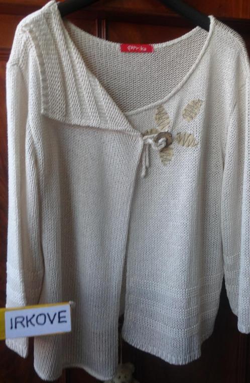 PAPRIKA HEEL LEUK VEST * Maat 4 *, Kleding | Dames, Grote Maten, Nieuw, Trui of Vest, Beige, Verzenden