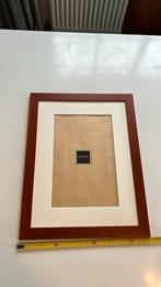 Fotolijst met kader 35x45 cm houten frame rood/bruin zgan, Ophalen of Verzenden, Zo goed als nieuw