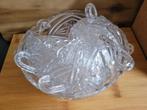 Glazen bowlschaal met 6 schaaltjes, Gebruikt, Ophalen of Verzenden, Overige stijlen, Glas