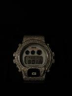 G-Shock DW-6900 diamanten iced out custom bezels, Ophalen, Casio G-shock, Zo goed als nieuw, Waterdicht