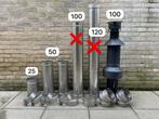 Concentrische kachel, gaskachel afvoer, Doe-het-zelf en Verbouw, Buizen en Afvoer, Ophalen of Verzenden, Zo goed als nieuw, Minder dan 2 meter