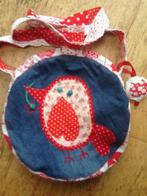 Ronde Pippa & Lies tas met grappig vogeltje, Ophalen of Verzenden, Nieuw, Rood, Overige typen