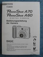 Canon PowerShot A60 A70 originele Duitse handleiding, Ophalen of Verzenden, Nieuw