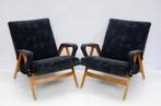 2 Vintage fauteuils Tsjechië Frantisek Jirak voor Tatra, Ophalen, Gebruikt, Stof, 50 tot 75 cm