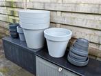 Grote plantenpotten, Tuin en Terras, Ophalen, Kunststof, Rond, Zo goed als nieuw