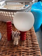 Vintage lampjes, Huis en Inrichting, Lampen | Lampenkappen, Gebruikt, Rond, Ophalen of Verzenden, Rood