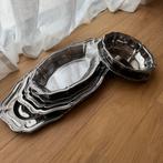 Vintage inox rvs schalen uit Frankrijk, Ophalen of Verzenden, Overige materialen, Overige stijlen, Schaal of Schalen