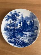 Delfts blauw bord Boch kasteel jacht jachttafereel, Antiek en Kunst, Antiek | Wandborden en Tegels, Verzenden