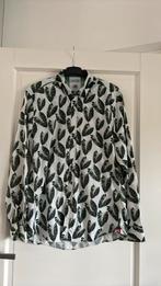 A Fish Named Fred heren blouse met groene bladeren maat XL, Ophalen of Verzenden, Halswijdte 43/44 (XL), Groen, Gedragen