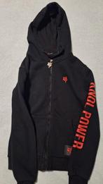 Enzo Knol Hoodie Zwart Rood Maat 146/152, Ophalen of Verzenden, Gebruikt, Enzo Knol, Jongen of Meisje