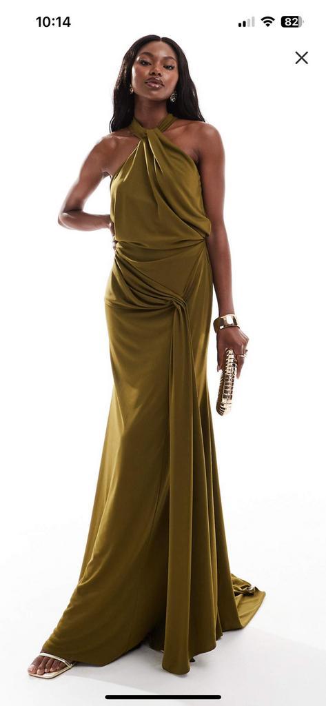 Cocktailjurk/ Wedding guest dress, olijfgroen, Kleding | Dames, Gelegenheidskleding, Nieuw, Cocktailjurk, Maat 38/40 (M), Groen