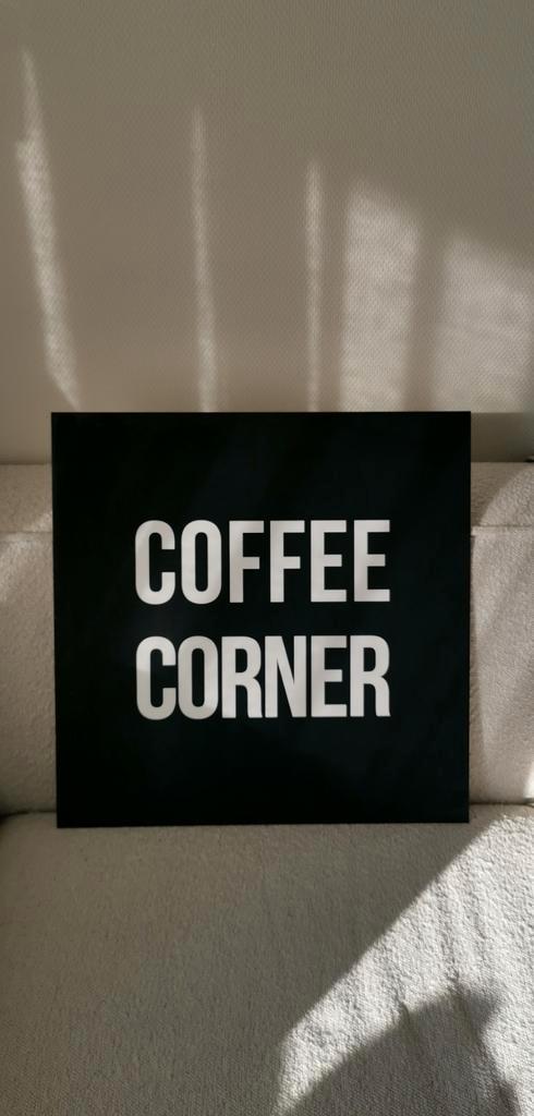 COFFEE CORNER - forex bord, Huis en Inrichting, Woonaccessoires | Tekstborden en Spreuken, Gebruikt, Ophalen