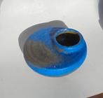 Kobalt blauwe keramische design vaas, Jan van Ham of Gubbels, Antiek en Kunst, Ophalen of Verzenden