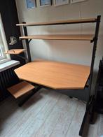 Bureau met planken - Zo goed als nieuw!, Ophalen, In hoogte verstelbaar, Zo goed als nieuw, Bureau