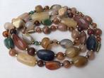 Edelstenen ketting  Vintage Halsketting, Ophalen of Verzenden, Gebruikt, Steen of Mineraal, Met edelsteen