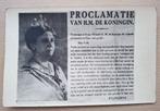 Foto's Proclamatie Kon. Wilhelmina mei 1940, Verzamelen, Militaria | Tweede Wereldoorlog, Verzenden, Overige soorten, Nederland
