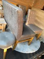 Stoelen met bankje en krukje, Huis en Inrichting, Stoelen, Gebruikt, Twee, Bruin, Rivera maison