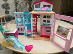 Barbie uitklapbaar poppenhuis, Ophalen, Zo goed als nieuw