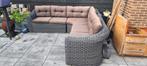 Wicker Loungebank 260x260 - Vintage Grey, Tuin en Terras, Ophalen, Gebruikt, Wicker, Bank