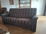 Erg mooie bank met fauteuil. Leer met stof en erg fijne zit., Huis en Inrichting, 75 tot 100 cm, Zo goed als nieuw, Rechte bank