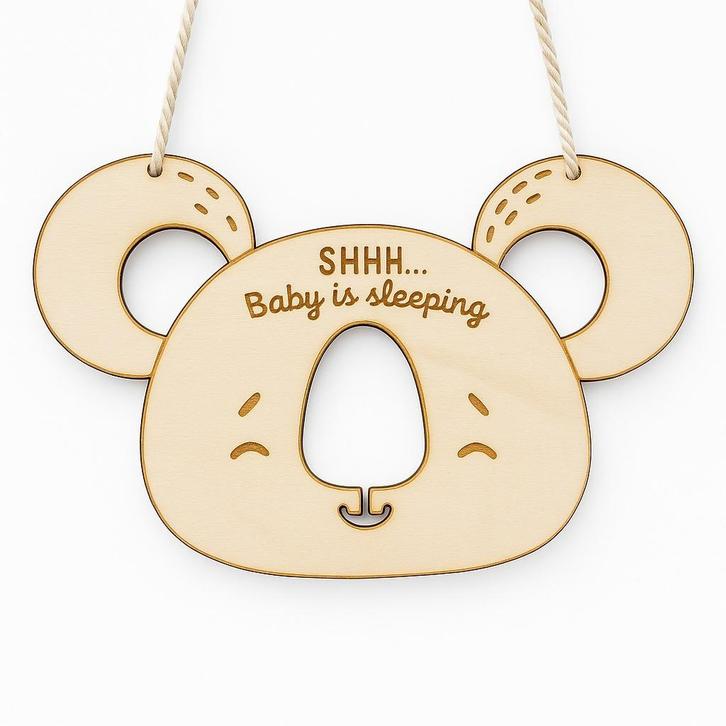 Kraamcadeau met naam – Koala deurhanger baby – Hout Arden, Kinderen en Baby's, Kinderkamer | Inrichting en Decoratie, Nieuw, Wanddecoratie