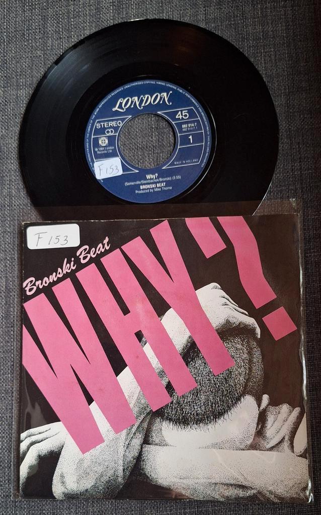 Bronski Beat - Why? 7" Single, Cd's en Dvd's, Vinyl Singles, Zo goed als nieuw, Single, Pop, 7 inch, Ophalen of Verzenden