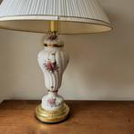 Vintage Gebloemde Klassieke Tafellamp met Kap, Regency, Ophalen, Gebruikt, Minder dan 50 cm