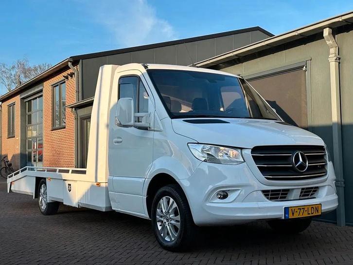 Mercedes-Benz Sprinter 140 pk Autotransporter Lier Airco, Auto's, Bestelauto's, Bedrijf, Te koop, ABS, Airconditioning, Alarm