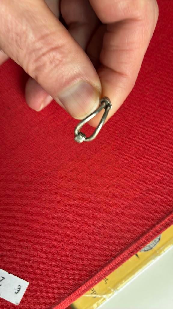 835 zilver ring maat 18/19 mm, 18 tot 19, Gebruikt, Ophalen of Verzenden, Dame