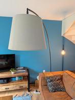 Ikea Booglamp zwart, grijze stofkap, Huis en Inrichting, Lampen | Vloerlampen, Ophalen, Gebruikt, Metaal, 150 tot 200 cm
