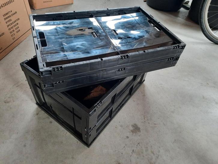 5 Inklapbare Boodschappen Kratten, Doe-het-zelf en Verbouw, Kratten en Dozen, Zo goed als nieuw, Krat, Minder dan 50 cm, Minder dan 35 cm