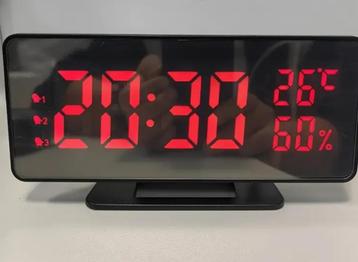 LED Digitale Wekker+temperatuur+vochtigheidsweergave NIEUW beschikbaar voor biedingen