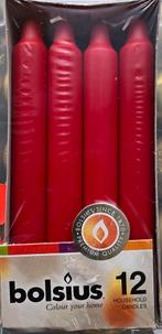 Bolsius 12 kaarsen candles tafelkerzen Nieuwe!!!, Ophalen of Verzenden, Nieuw