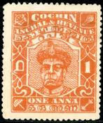 Indiase Staten Cochin 90A-pf - Maharadja Keralavarma VII, Postzegels en Munten, Postzegels | Azië, Verzenden, Zuid-Azië, Postfris