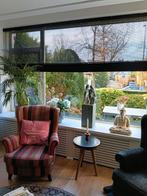 Vouwgordijnen geweven hout zwart - 4 stuks, Ophalen of Verzenden, Zo goed als nieuw