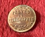 Knoop uniform PTT post Franse button antiek vintage, Ophalen of Verzenden, Overige onderwerpen