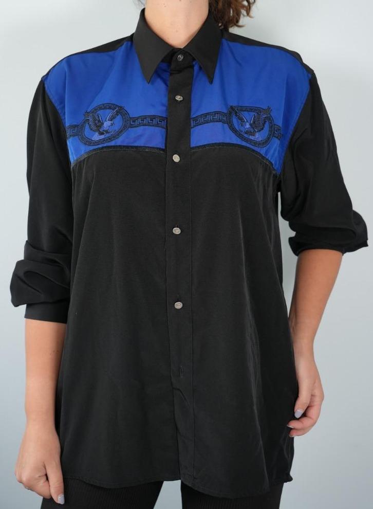 Di Roberto collection western shirt – M – embroidered eagles, Kleding | Heren, Truien en Vesten, Zo goed als nieuw, Maat 48/50 (M)