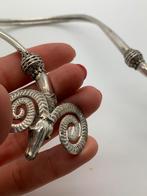 X951 Prachtige zilveren spang rammenkoppen, Ophalen of Verzenden, Zilver, Ketting