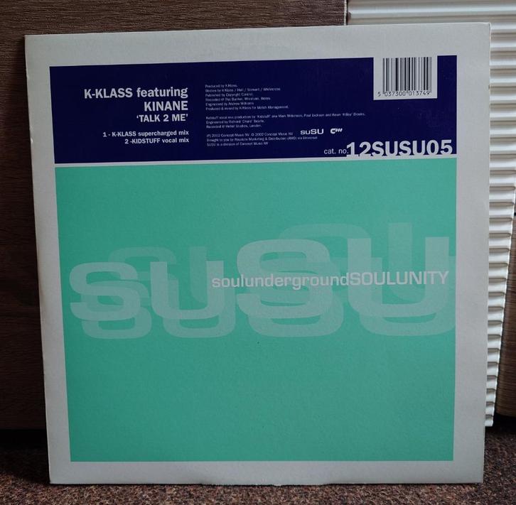 K-Klass Featuring Kinane – Talk To Me (12'' Vinyl), Cd's en Dvd's, Vinyl | Dance en House, Zo goed als nieuw, Dance Populair, 12 inch