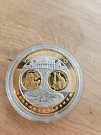 Vaticaan munt/ penning van zilver met goud verguld., Postzegels en Munten, Munten | Europa | Euromunten, Overige waardes, Ophalen of Verzenden