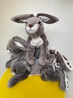 1321 ikea konijn grijs liggend 3x, Ophalen of Verzenden, Zo goed als nieuw, Konijn