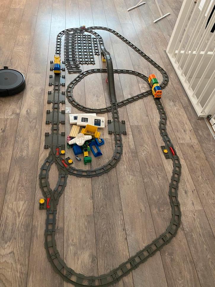 Gigantische Duplo Trein - 2 werkende treinen, veel rails!, Kinderen en Baby's, Speelgoed | Duplo en Lego, Zo goed als nieuw, Duplo