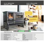 S11UC  Sabah Open Haard Met Oven – Houtkachels – Gietijzer, Ophalen of Verzenden, Vrijstaand, Hout, Nieuw