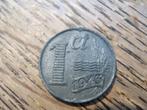Oorlogsgeld WW2, Zinken Cent 1943, Duitse bezetting #336, Verzenden, Koningin Wilhelmina, 1 cent, Losse munt