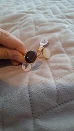 Nieuw paar roestvrij ringen met stenen maat 6, IJzer of Staal, Nieuw, Ophalen of Verzenden, Kleiner dan 17